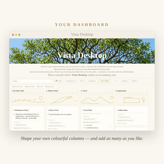 VistaDesktop – Organizador personal de escritorio (sin cuenta, sin nube)