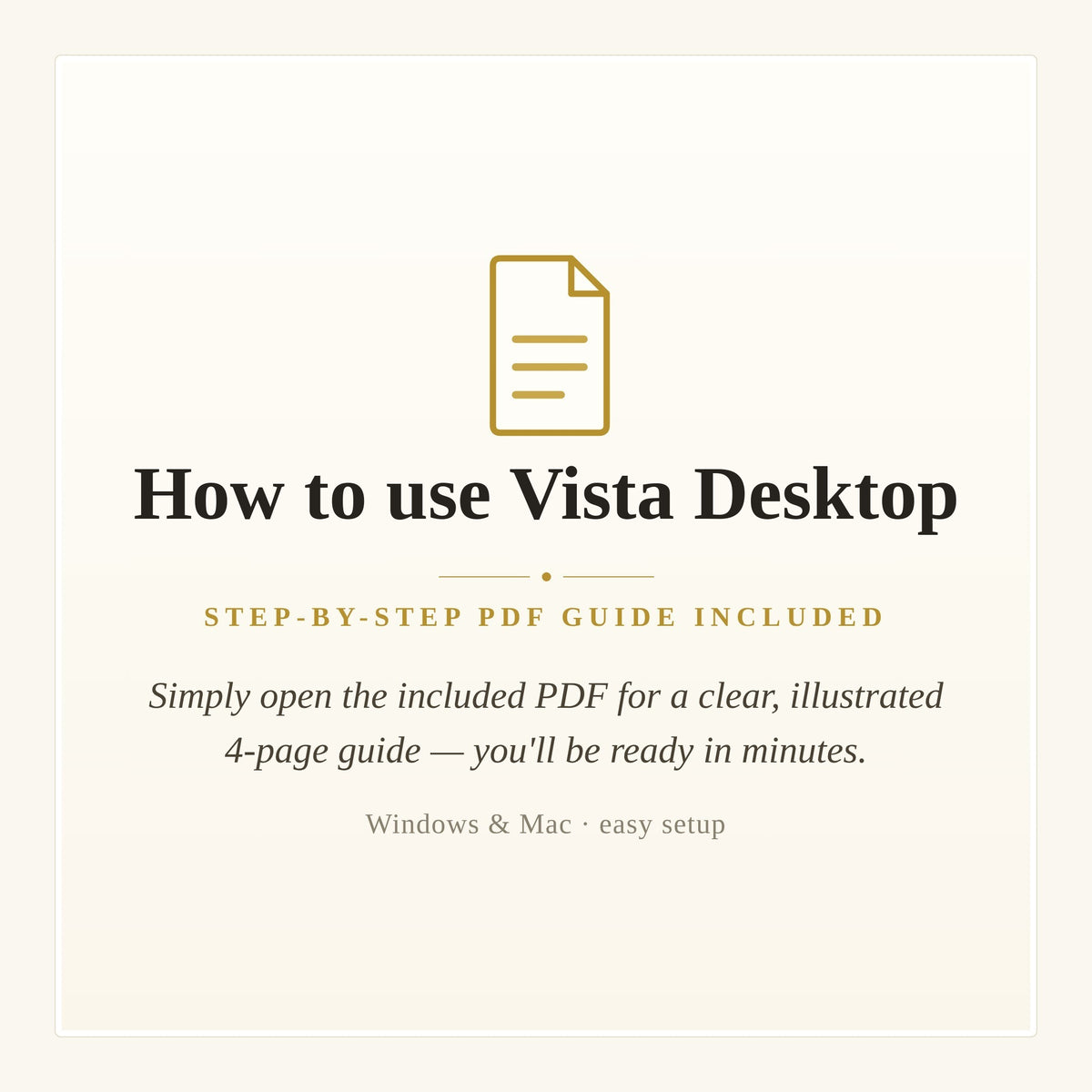 VistaDesktop - Versatile Personal Organizer (No Account, No Cloud)