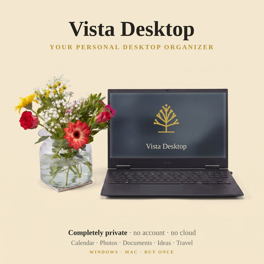 VistaDesktop – Organizador personal de escritorio (sin cuenta, sin nube)